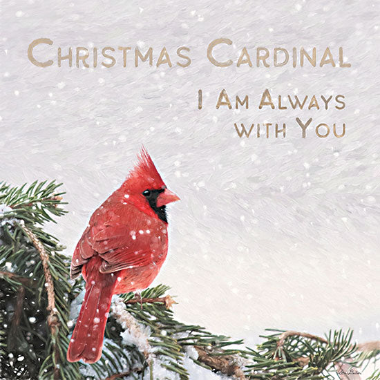 Lori Deiter LD2786 - LD2786 - Christmas Cardinal - 12x12 Christmas Cardinals, Cardinal, Birds, Pine Tree, Christmas, Holidays, Winter, Typography, Signs, Bereavement from Penny Lane