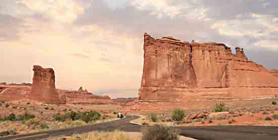 Lori Deiter LD2848 - LD2848 - Dusty Desert IV - 18x9 Desert, Landscape, Photography, Shrubs, Road from Penny Lane