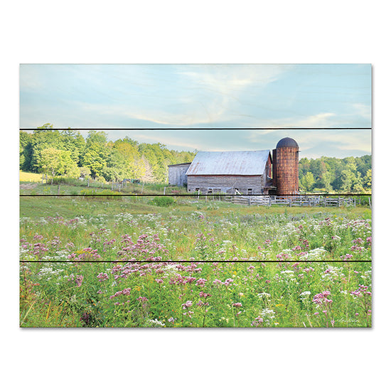 Lori Deiter LD2879PAL - LD2879PAL - Summer on the Farm - 16x12 Summer on the Farm, Farm, Barn, Silo, Wildflowers, Photography, Landscape from Penny Lane