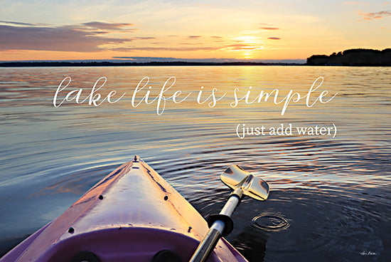Lori Deiter LD2883 - LD2883 - Lake Life is Simple - 18x12 Lake Life is Simple, Boat, Lake, Kayak, Boating, Leisure, Typography, Signs from Penny Lane
