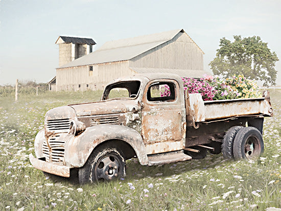 Lori Deiter LD2886 - LD2886 - Days Gone By Flower Truck - 16x12 Photography, Flower Truck, Truck, Flowers, Farm, Barn, Rustic, Antique, Vintage from Penny Lane