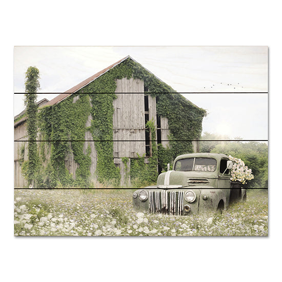 Lori Deiter LD2896PAL - LD2896PAL - Overgrown - 16x12 Overgrown, Barn, Farm, Truck, Flowers, Flower Truck, Vintage, Rustic, Photography from Penny Lane