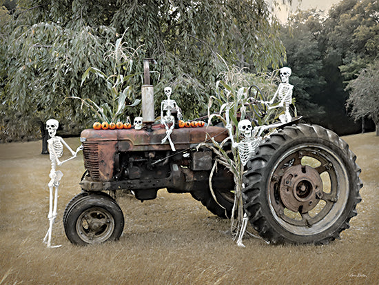 Lori Deiter LD2980 - LD2980 - Happy Fall - 16x12 Fall, Autumn, Tractor, Skeletons, Halloween, Whimsical, Farm, Photography from Penny Lane