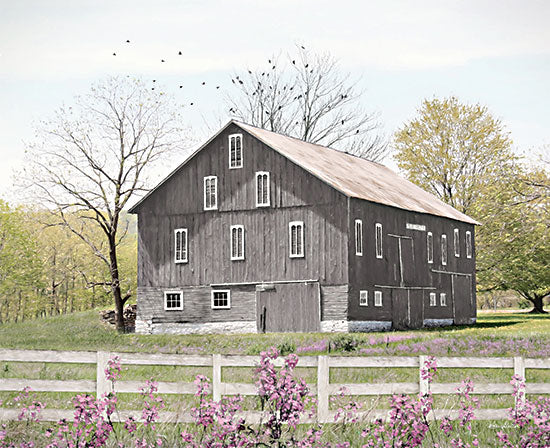 Lori Deiter LD3030 - LD3030 - A New Season - 16x12 Farm, Barn, Fence, Flowers, Purple Flowers, Photography, Summer from Penny Lane