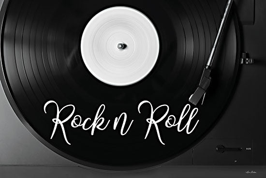 Lori Deiter LD3079 - LD3079 - Rock n Roll Turntable - 18x12 Retro, Record, Turntable, Record Player, Antique, Vintage, Photography, Rock n Roll, Typography, Signs, Textual Art from Penny Lane