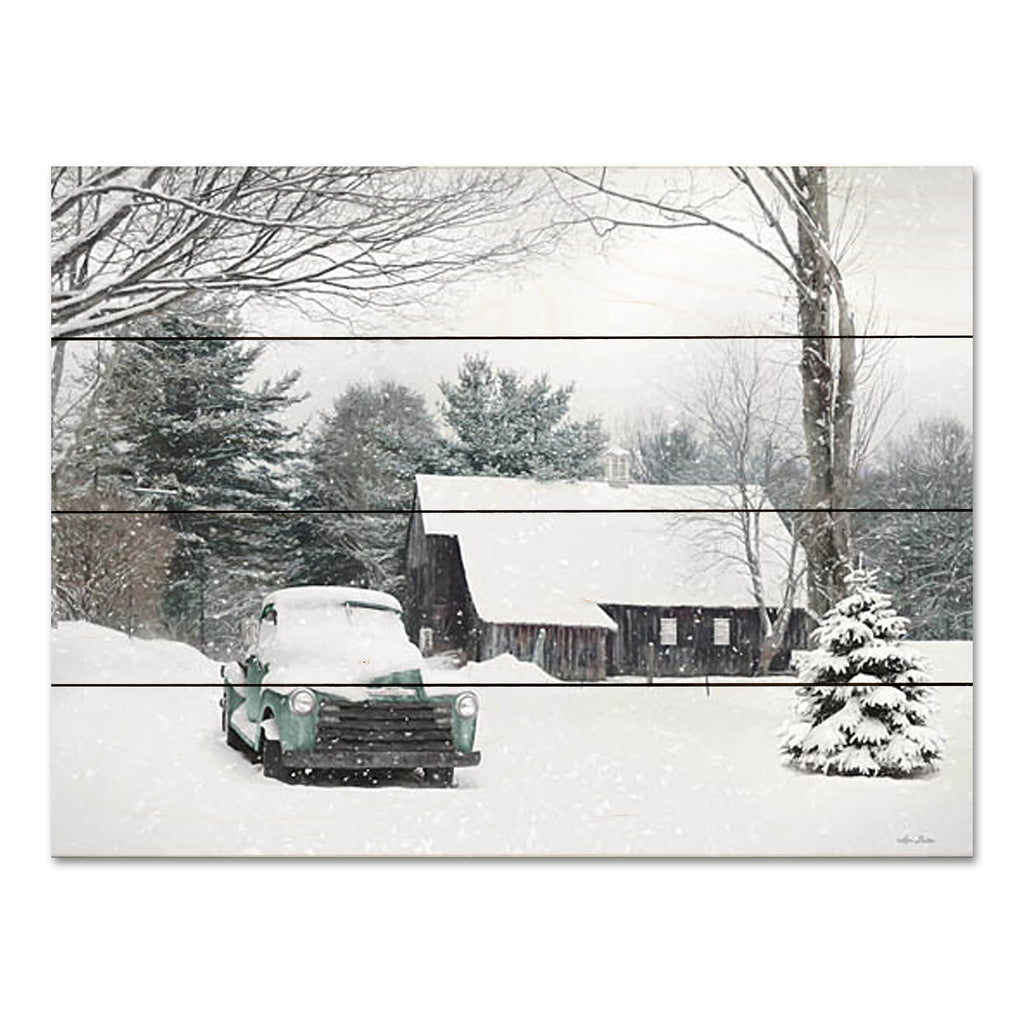 Lori Deiter LD3094PAL - LD3094PAL - Winter on the Old Farm - 16x12 Winter, Farm, Barn, Truck, Snow, Landscape, Photography from Penny Lane