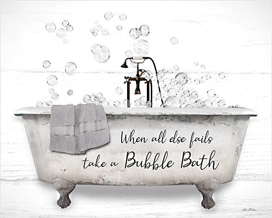 Lori Deiter LD3157 - LD3157 - Take a Bubble Bath - 16x12 Bath, Bathroom, Bathtub, Bubbles, When All Else Fails Take a Bubble Bath, Typography, Signs, Textual Art from Penny Lane