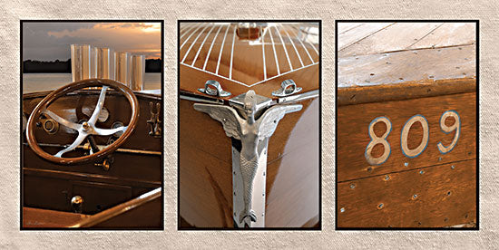 Lori Deiter LD3219 - LD3219 - Antique Nautical Trio - 18x9 Coastal, Photography, Boat, Sailboat, Lake, Masculine,  Summer, Triptych, Nautical from Penny Lane