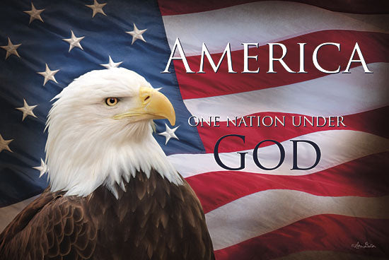Lori Deiter LD712 - One Nation Under God Flag - Eagle, American Flag, Patriotic from Penny Lane Publishing