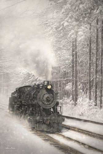 Lori Deiter LD875 - Snowy Locomotive - Train, Locomotive, Snow, Landscape, Winter, Photography from Penny Lane Publishing