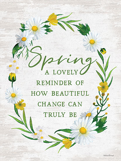 lettered & lined LET103 - LET103 - Spring Reminder - 12x16 Spring Remember, Spring, Wreath, Spring Flowers, Daisies, Change, Signs from Penny Lane