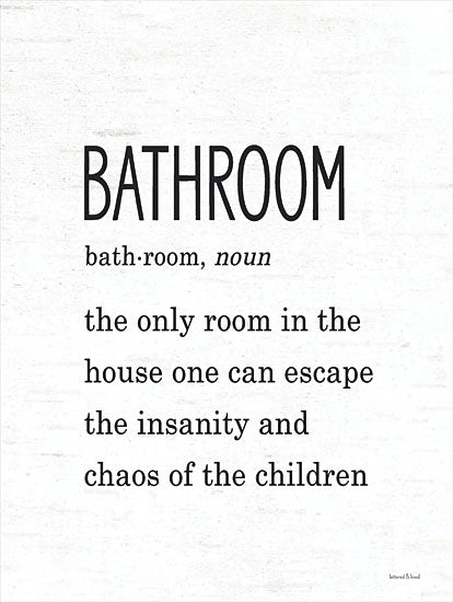 lettered & lined LET138 - LET138 - Bathroom Escape - 12x16 Bathroom, Bath, Escape, Family, Black & White, Signs, Humorous from Penny Lane