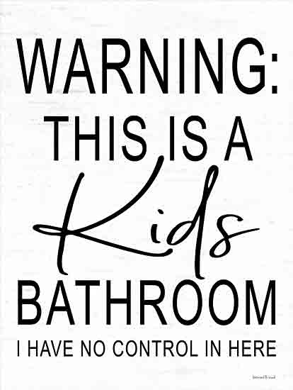 lettered & lined LET146 - LET146 - Kid's Bathroom - 12x16 Kid's Bathroom, Bathroom, Bath, Humorous, Warning, Kid's Art, Signs from Penny Lane