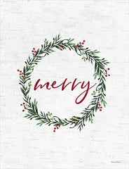 LET159 - Merry Wreath - 12x16