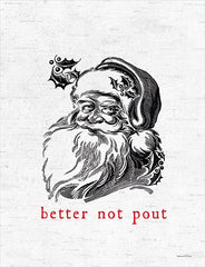 LET161 - Better Not Pout Santa - 12x16