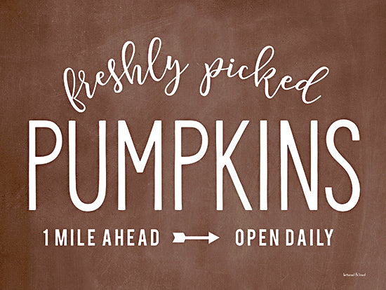 lettered & lined LET407 - LET407 - Freshly Picked Pumpkins - 16x12 Pumpkins, Signs, Farm, Typography, Fall, Autumn from Penny Lane