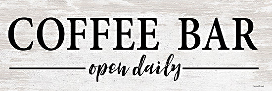 lettered & lined LET427 - LET427 - Coffee Bar Open Daily    - 18x6 Coffee Bar, Kitchen, Coffee, Signs, Typography,  from Penny Lane