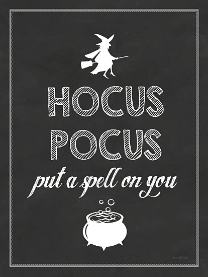 lettered & lined LET445 - LET445 - Put a Spell on You - 12x16 Hocus Pocus, Halloween, Witch, Black & White, Typography, Signs from Penny Lane