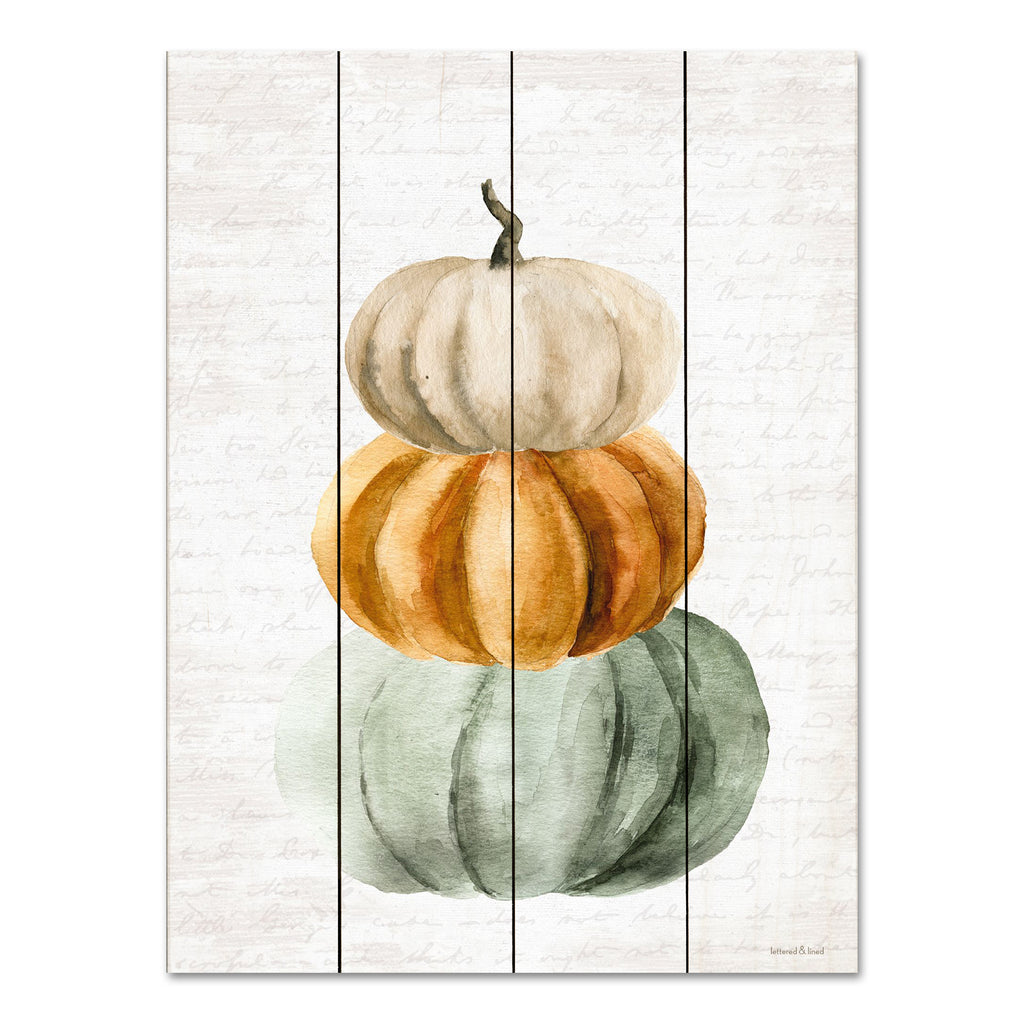 lettered & lined LET496PAL - LET496PAL - Pumpkin Stack - 12x16 Pumpkin Stack, Pumpkins, Fall, Autumn, Still Life from Penny Lane