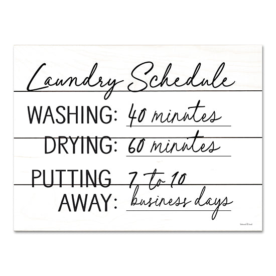 lettered & lined LET527PAL - LET527PAL - Laundry Schedule - 16x12 Laundry Schedule, Laundry, Humorous, Typography, Signs from Penny Lane