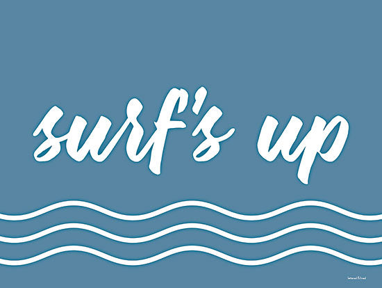 lettered & lined LET568 - LET568 - Surf's Up - 16x12 Surf's Up, Surfing, Coastal, Blue & White, Signs, Typography from Penny Lane