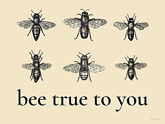 lettered & lined LET577 - LET577 - Bee True to You - 16x12 Be True to You, Bees, Nature, Signs, Typography from Penny Lane