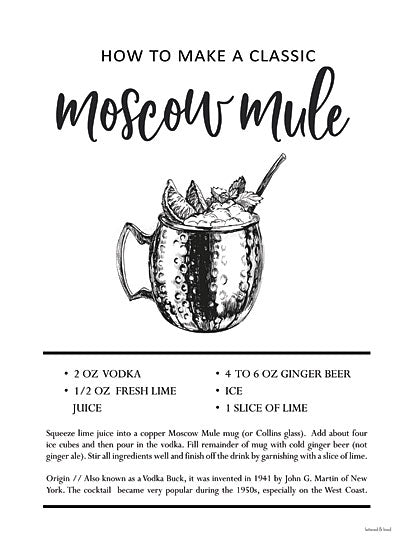 lettered & lined LET611 - LET611 - Moscow Mule - 12x16 Moscow Mule, Drink, Cocktail, Recipe, Kitchen, Typography, Signs from Penny Lane