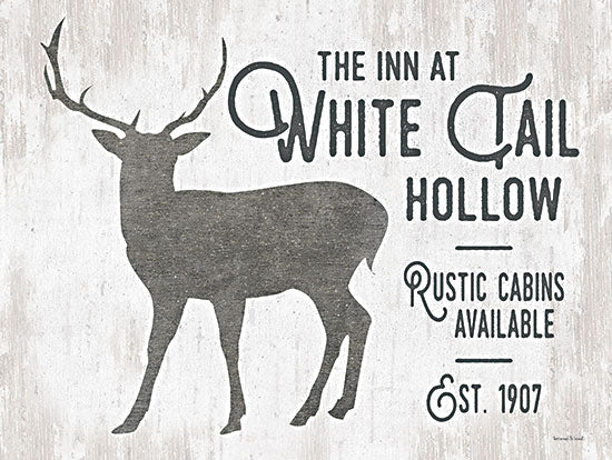 lettered & lined LET619 - LET619 - White Tail Hollow - 16x12 Deer, Inn, Rustic Cabins, Lodge, Typography, Signs from Penny Lane