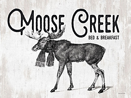 lettered & lined LET626 - LET626 - Moose Creek - 16x12 Moose, Lodge, Bed & Breakfast, Typography, Signs from Penny Lane