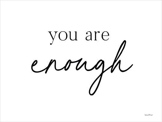 lettered & lined LET647 - LET647 - You are Enough - 16x12 Inspirational, You are Enough, Typography, Signs, Motivational from Penny Lane