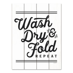 LET692PAL - Wash, Dry & Fold Repeat - 12x16