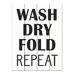 LET694PAL - Wash, Dry, Fold, Repeat - 12x16