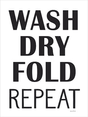 LET694 - Wash, Dry, Fold, Repeat - 12x16