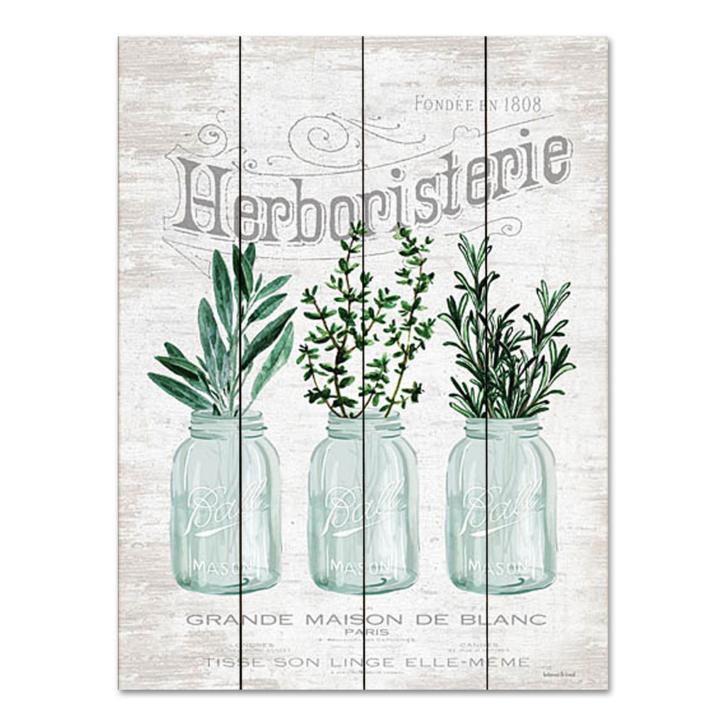 lettered & lined LET697PAL - LET697PAL - Charming Kitchen Herbs - 12x16 Kitchen, Still Life, Ball Jars, Herbs, French, Typography, Signs, Spring, French Country from Penny Lane