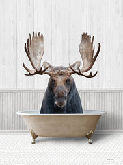 LET708 - Bath Time Moose  - 12x16