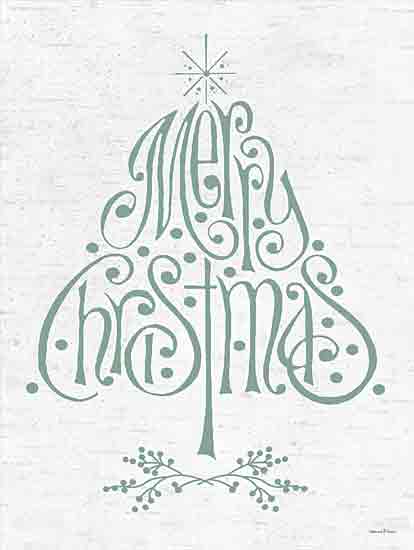 lettered & lined LET917 - LET917 - Merry Christmas Tree - 12x16 Christmas, Holidays, Christmas Tree, Merry Christmas, Typography, Signs, Textual Art, Christmas Star from Penny Lane