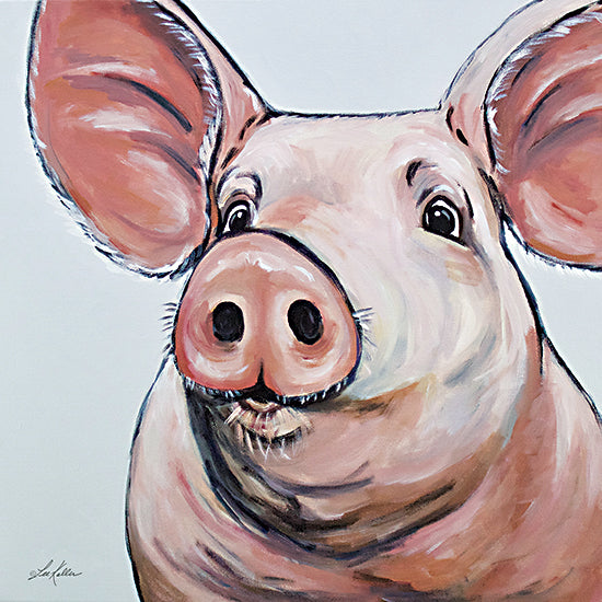 Lee Keller LK122 - LK122 - Mildred the Pig - 12x12 Pig, Farm Animal, Portrait from Penny Lane
