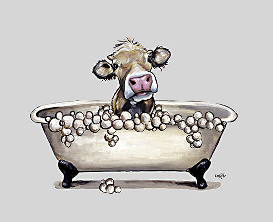 Lee Keller LK129 - LK129 - Farm Animal Bubble Bath I - 16x12 Cow, Bath, Bathroom, Bathtub, Whimsical from Penny Lane