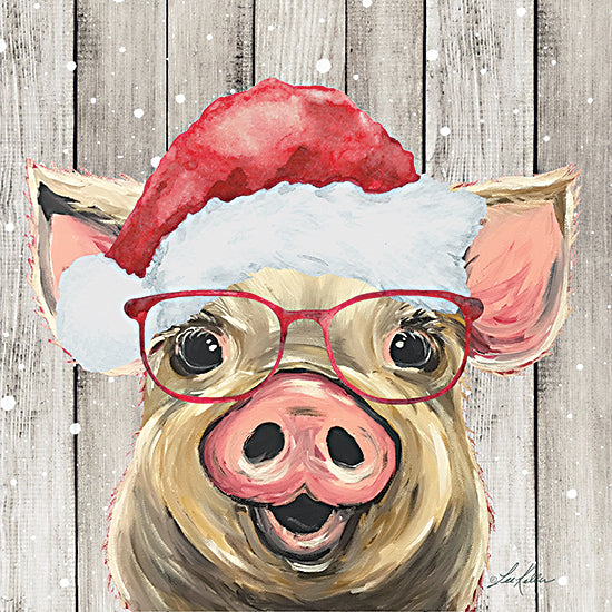Lee Keller LK136 - LK136 - Christmas Pig I - 12x12 Christmas, Holidays, Pig, Whimsical from Penny Lane