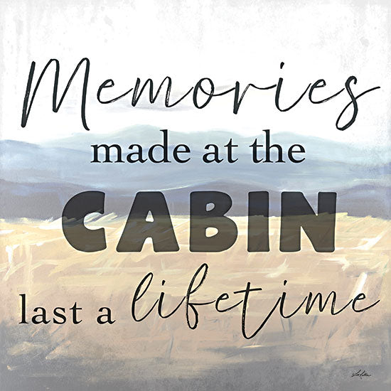 Lee Keller LK164 - LK164 - Memories Made at the Cabin - 12x12 Lodge, Cabin, Inspirational, Memories Made at the Cabin Last a Lifetime, Typography, Signs, Textual Art from Penny Lane