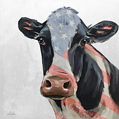 LK198 - Patriotic Cow - 12x12