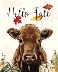 LK205LIC - Hello Fall Brown Cow - 0