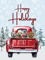 LK269 - Happy Holidays Dogs - 12x16