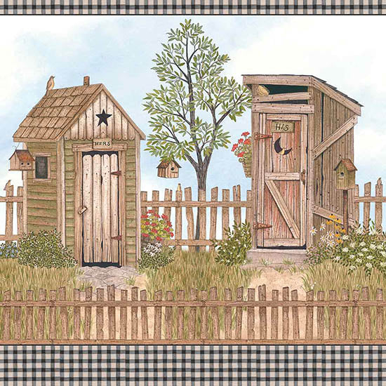 Linda Spivey Licensing LS1781 - LS1781 - His & Hers Outhouses - 0  from Penny Lane
