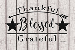 LS1793 - Blessed Thankful Grateful    - 18x12