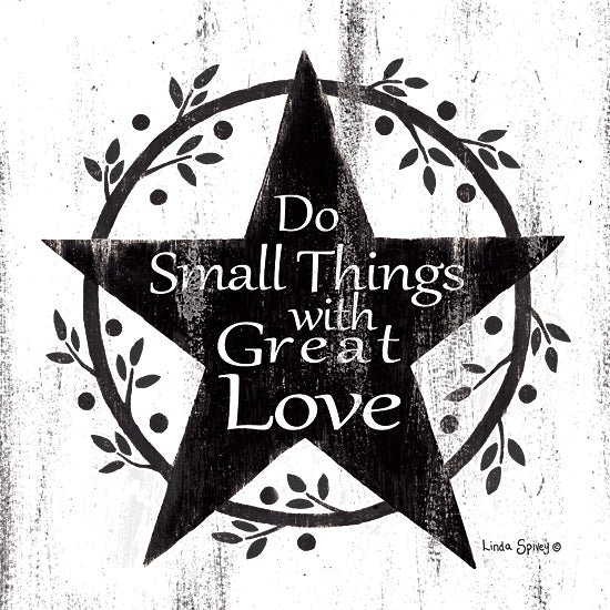 Linda Spivey LS1798 - LS1798 - Do Small Things with Great Love    - 12x12 Signs, Typography, Star, Great Love from Penny Lane