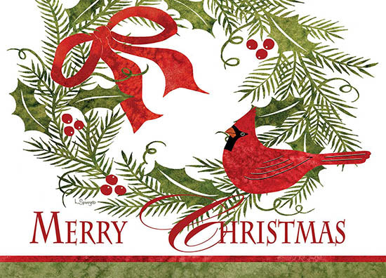 Linda Spivey Licensing LS1806 - LS1806 - Merry Christmas Cardinal Wreath I - 0  from Penny Lane