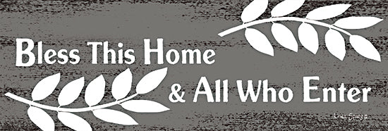 Linda Spivey LS1810A - LS1810A - Bless This Home  - 36x12 Bless This Home, Home, Gray & White, Greenery, Signs from Penny Lane