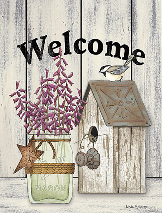 Linda Spivey Licensing LS1849 - LS1849 - Welcome Flowers in Jar - 0  from Penny Lane