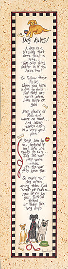 Linda Spivey LS640 - Dog Rules   - Dog, Rules, Typography from Penny Lane Publishing